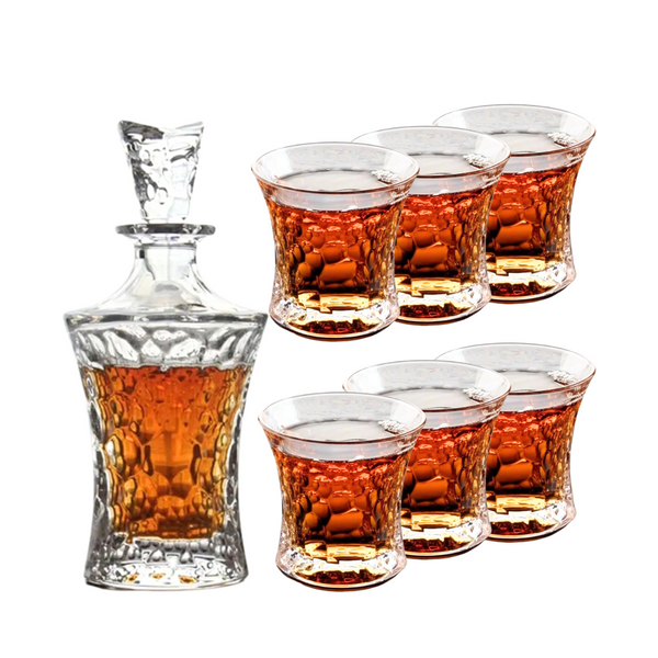 Whiskey Decanter set 7 piece