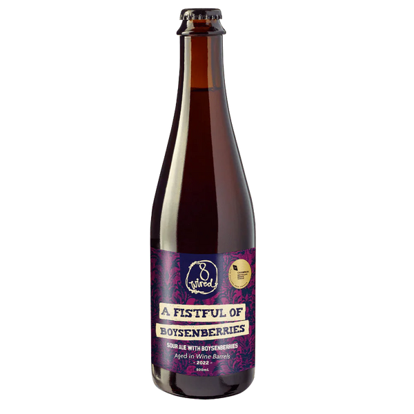 8 Wired Brewing Fistful Of Boysenberries Lambic 12x500ml Bottles