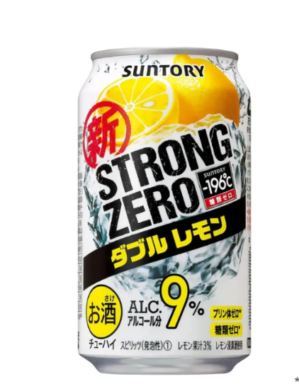 SUNTORY STRONG ZERO CHUHI LEMON 9% 350ml