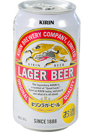 KIRIN LAGER BEER CAN 5% 350ml