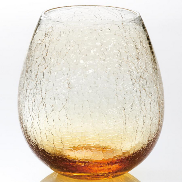 Hirota Edo glass flower bud (amber) 200ml