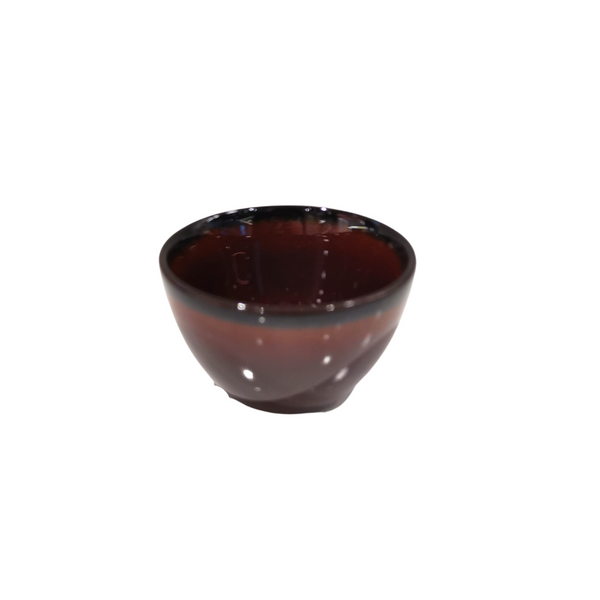 Ceramic Urushi brown sizuru cup