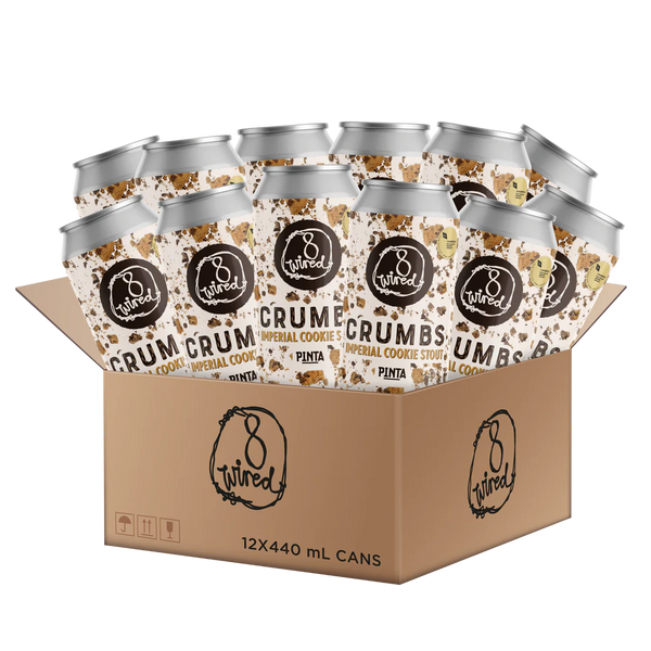 8 Wired Brewing Crumbs Imperial Cookie Stout 12 x 440mls