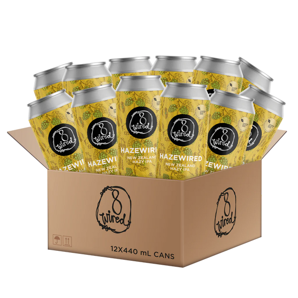 8 Wired Brewing Hazewired Hazy NZIPA (12x440ml)