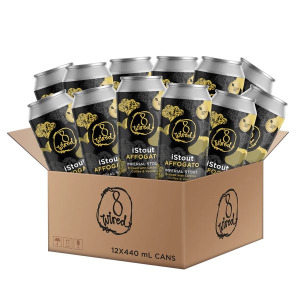 8 Wired Brewing iStout Affogato - Imperial Stout w/ Coffee & Vanilla 12 x 440mls
