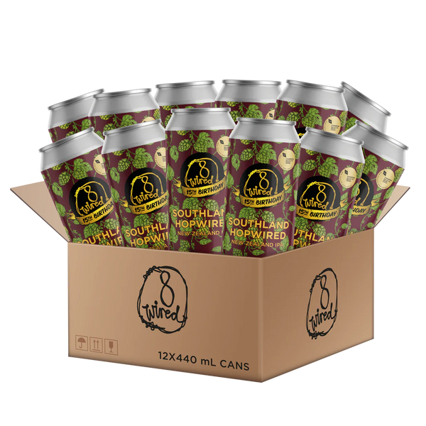 8 Wired Brewing Southland Hopwired NZ IPA 12 x 440mls