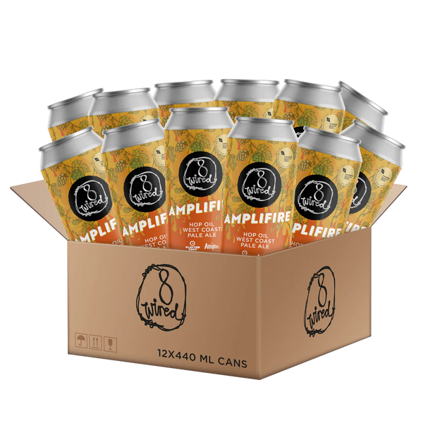 8 Wired Brewing Amplifire NZ West Coast Pale Ale 12 x 440mls