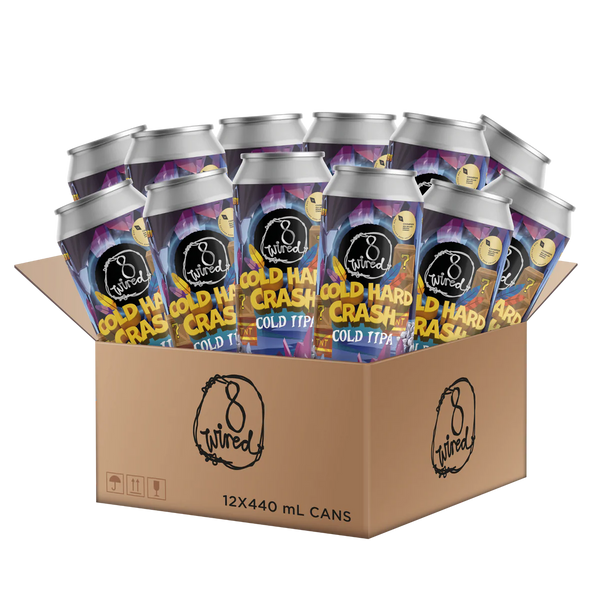 8 Wired Brewing Cold Hard Crash IPA 12 x 440mls