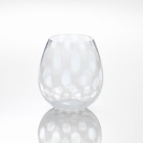 Hirota Taisho Roman glass flower bud polka dots 200ml