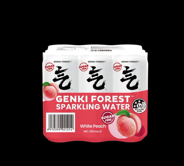 Genki Forest Spakling Water(White Peach) 330ml*6
