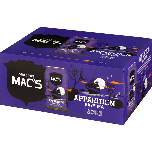 Macs Apparition Hazy IPA 330mL Can 6 Pack