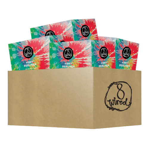 8 Wired Brewing Hippy Berliner Sour Ale 24 x 330ml Cans (4 x 6packs)