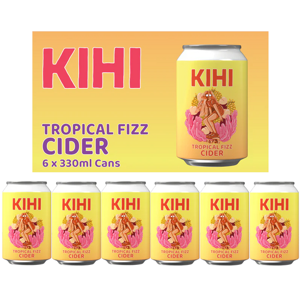 KIHI Tropical Fizz Cider 330ML 6 Pack