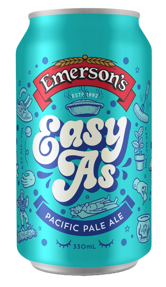 Emersons Pioneer Release Easy As Pacific Pale Ale 330mL Can 6 Pack ...