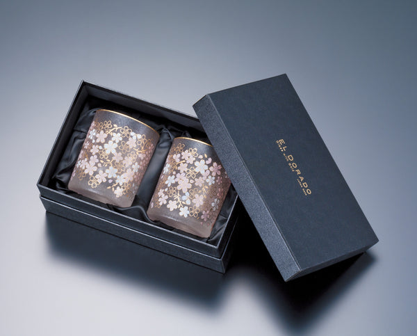 Ishizuka EL DORADO Sakura Old Fashioned pair set