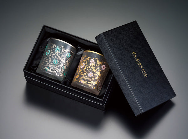 Ishizuka EL DORADO ARABESQUE G&S old Fashioned Pair Set