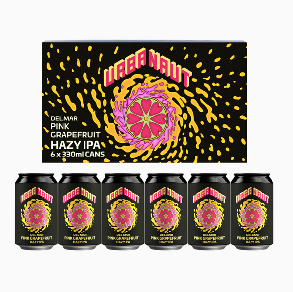 Urbanaut Del Mar Pink Grapefruit Hazy IPA (6x330ML Cans)