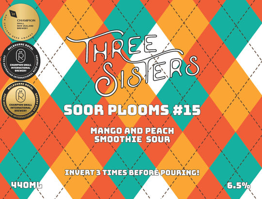 Three Sisters Brewery Soor Plooms # 15 Mango & Peach Smoothie 440ml