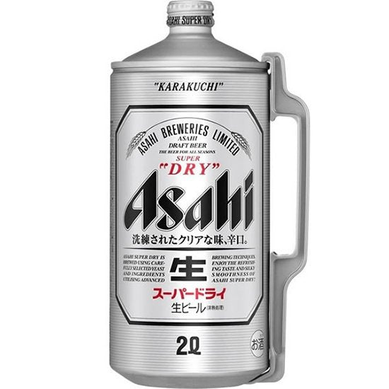 Asahi Super Dry Beer 2L Can 5%