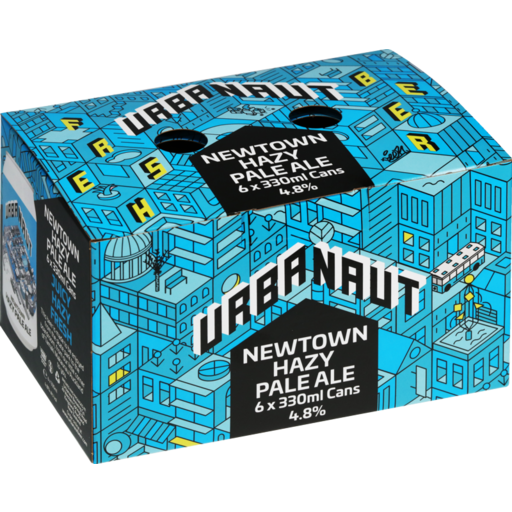 Urbanaut Newtown Hazy Pale Ale (6x330ML Cans)
