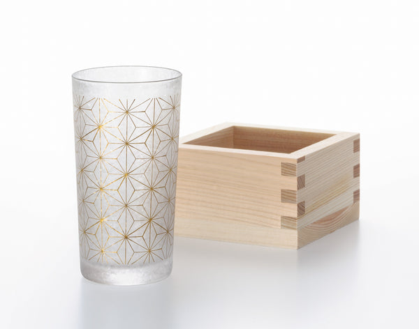 ISHIZUKA Wakomon arrow-shaped kasuri glass 145ml