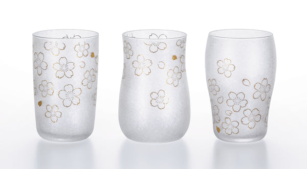 ISHIZUKA ADERIA sakura craft beer glass set