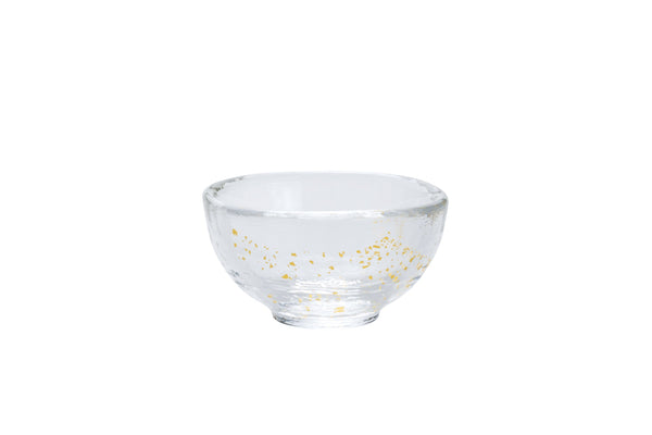 Hirota glass sake cup gold leaf (transparent) 55ml