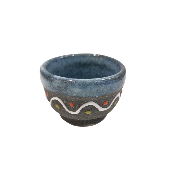 Ceramic sake wave sakazuki