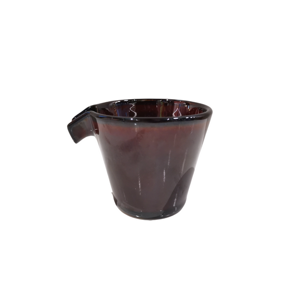 Ceramic Urushi brown sizuru sake bottle