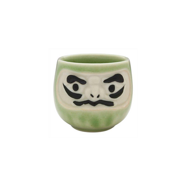 Sake Cup Daruma GREEN talent luck