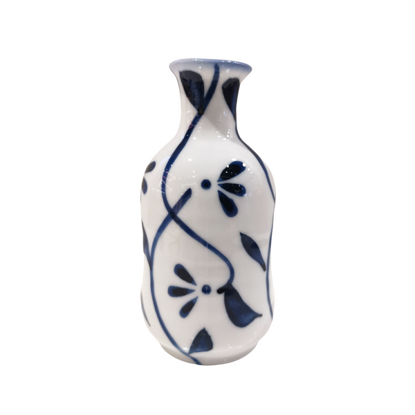 Ceramic sake bottle karakusa tokkuri