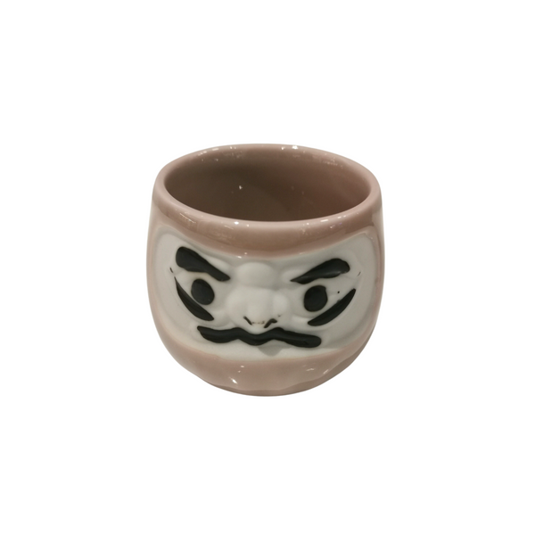 Sake Cup Pink Daruma love Luck