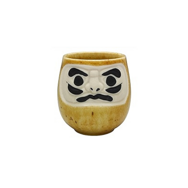 Sake Cup Daruma Brown home Luck